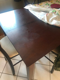 Cherry high table and chairs