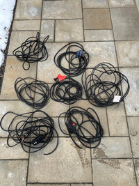 5 electrical cords cut from power washers. $10 each. 