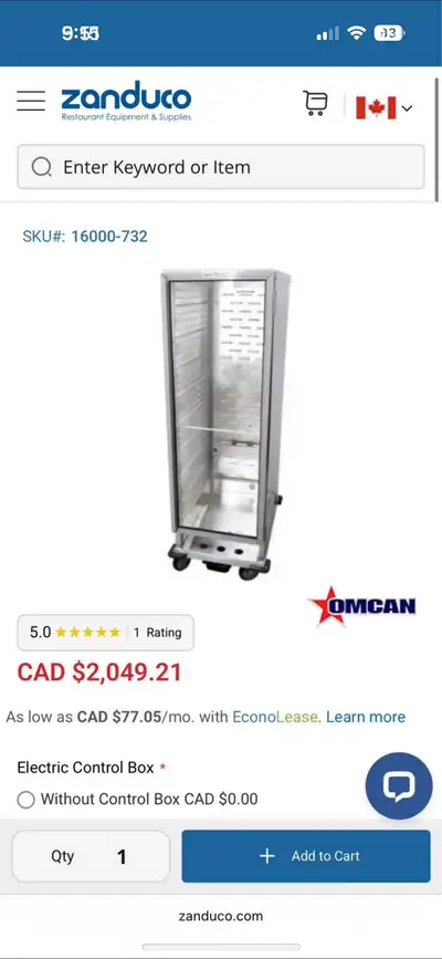 Insulated Heated Proofer Cabinet With Thirty-Five 18” x 26” Pans, View more
