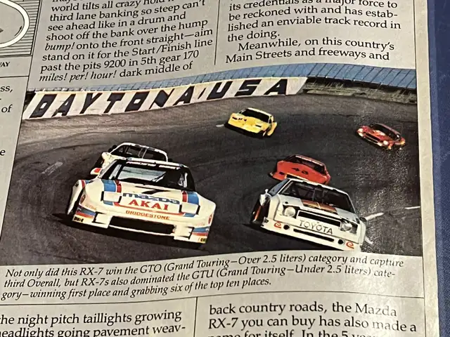 1983 Mazda RX-7 Original 2 Page Ad in Arts & Collectibles in Calgary - Image 5