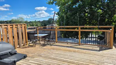 Napanee, downtown second floor one bedroom apartment. One of the best roof top views of the Napanee...