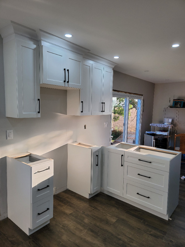 White Stock Cabinets - selling by piece by piece in Cabinets & Countertops in Windsor Region