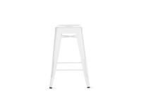 3 x WHITE TOLIX COUNTER STOOL 26INCH