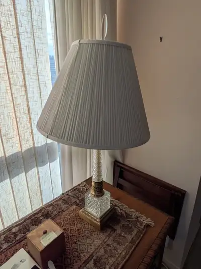 Decorative art-deco glass table lamp, View more