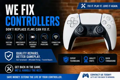 Fix your PS5/Xbox/Nintendo Controller Quick, View more