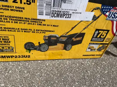 Brand New Battery Powered Lawnmower-Dewalt.., View more
