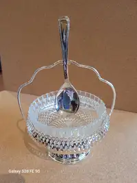 Queen Anne Silver Plate Jam Dish