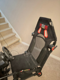 Xbox racing wheel and seat