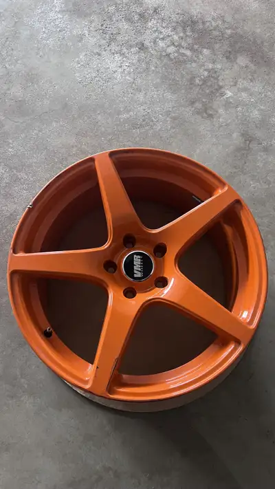 I am selling two VMR wheels, the wider one has a dent and a nick in the other one. See below for det...