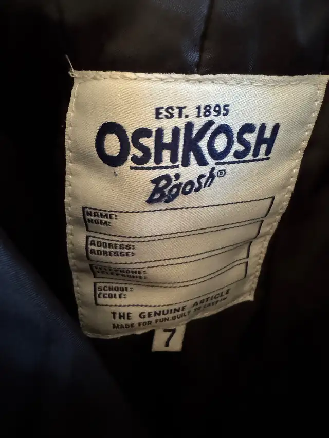Oshkosh Kid Size 7 Snow Pants in Kids & Youth in Strathcona County - Image 4