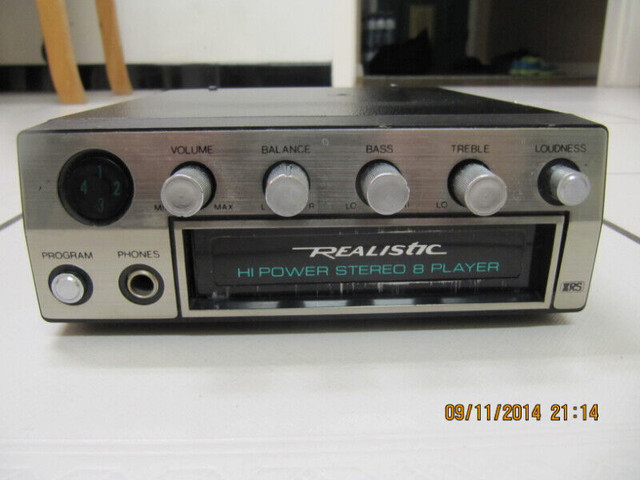 Vintage Realistic 12-1810 Hi Power 8 Track Player Circa 1970's in Arts & Collectibles in Mississauga / Peel Region