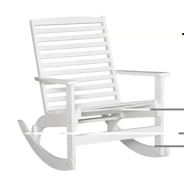 Patio Rocking Chair Non-slip Porch Rocker for Balcony Garden Ter in Patio & Garden Furniture in Markham / York Region - Image 3