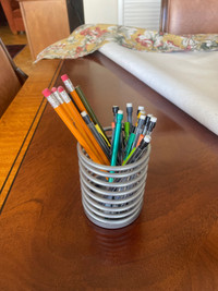 Pencil Holder & Pencils 