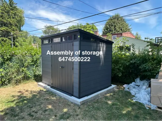assembly of storage shed  in Outdoor Tools & Storage in Barrie - Image 6