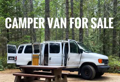 2006 Ford e350 Camper Van for Sale Extended cab, v8, 5.4l gasoline engine, Goodyear Wrangler tires....