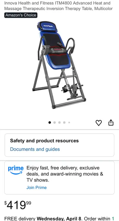 Innova inversion table, View more