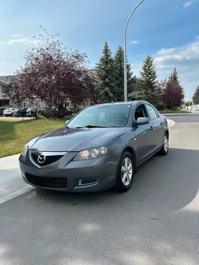 Up for grabs is my Mazda 3 sedan, It runs and drives great and has always been super reliable to us....