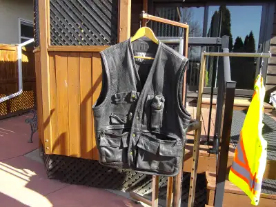 , , Vest XXL $50, safety vest 2XL $20 ,one pair gloves size s-m leather $20, one pair size xl leathe...