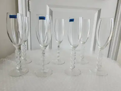 Luminarc Millennium 2000 Flute Champagne Wine Glasses, 8 Glasses, View more