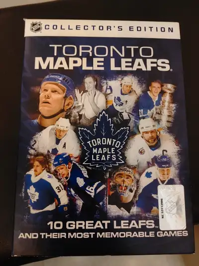 Toronto Maple Leafs "10 Great Leafs and Their Most Memorable Games" 10 disc DVD set.