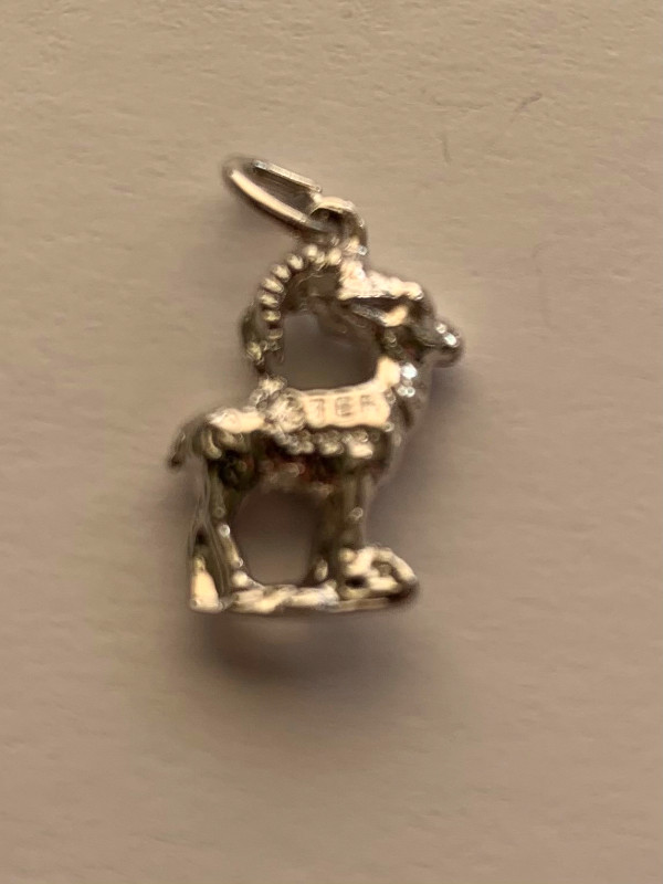 Sterling Silver Big Horn Sheep Charm in Jewellery & Watches in Edmonton - Image 2