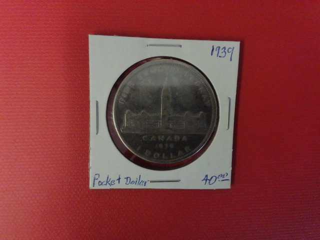 1939 Canada  silver POCKET DOLLAR in Arts & Collectibles in Mississauga / Peel Region