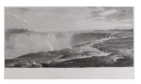 Large Antique 1875 Print Niagara Falls Frederic Church