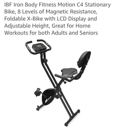 NEW!!!IBF Iron Body Fitness Motion C4 Stationary Bike, View more