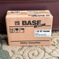 Sealed Box of 10 BASF VHS T-180 Video Cassettes