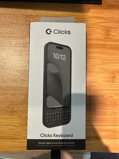 Clicks Keyboard for iPhone 16 Pro – (USED ONCE), View more