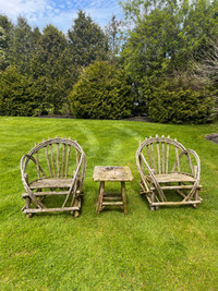 Rustic outdoor furniture set