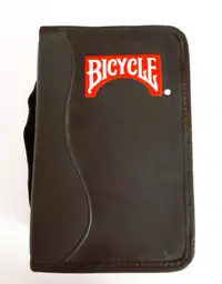 Bicycle Poker Travel Kit Case, Black Case, 2 Decks Cards, Chips