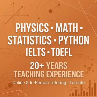 Online and in-person tutoring available. If you are looking for a tutor who can build your deep unde...