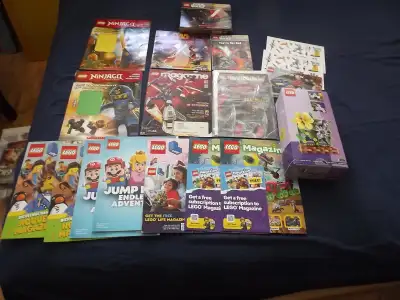33 LEGO ITEMS BUNDL:29 BROCHURES-COMIX-GUIDES-MAGS+2 New BOXset+, View more