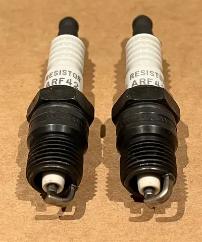 NOS Autolite ARF42 Resistor Spark Plug Motorcraft Ford Vintage OEM USA New Old Stock Pair Brand: Aut...