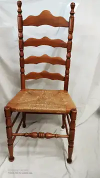 Antique Scandinavian origin high ladder back chair, solid wood