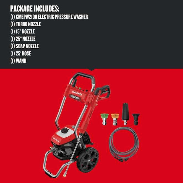 Craftsman Pressure Washer 2100 PSI Electric  in Power Tools in City of Halifax - Image 3