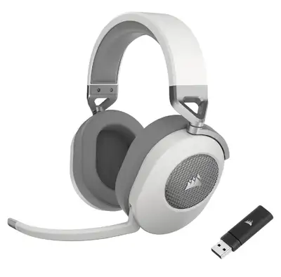 Corsair HS65 Wireless Gaming Headset - Low-Latency - White , View more