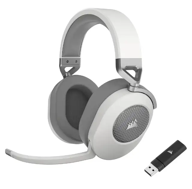 Corsair HS65 Wireless Gaming Headset - Low-Latency - White  in Speakers, Headsets & Mics in Markham / York Region - Image 2