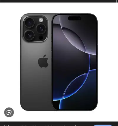 iphone 16 pro max in black 256gb almost brand new will come with a case and the box has a privacy sc...