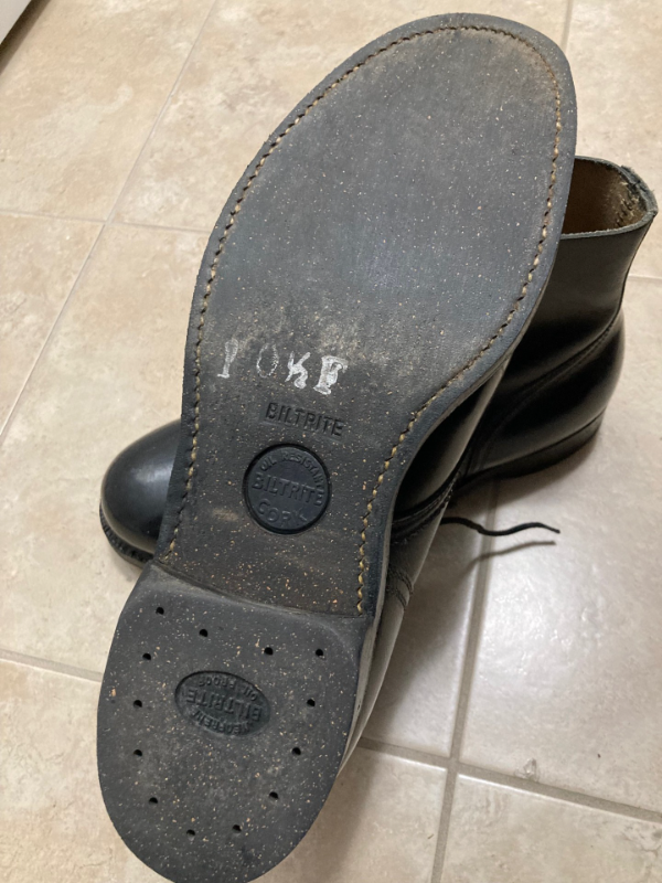 Mens Leather Boots - Military Army Police Dress Boots Size 10.5 in Men's Shoes in City of Toronto - Image 3