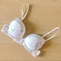 Lauma Lingerie - Floral Rose Push-up Padded Lined Bra (Size 32A)
