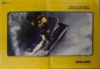 1996 Sea-Doo GSX XLarge 2 Pg Original Ad 