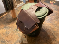 Leather saddle bags