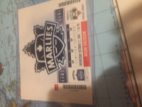 Toronto Marlies first game commemorative ticket