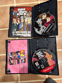 Grand theft auto vice city & GTA 3 for PS2 