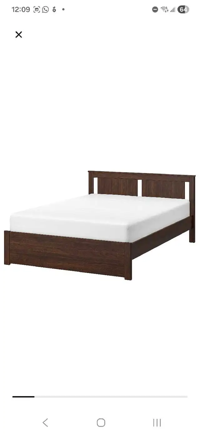 IKEA Hemnes Brown Queen Bed Frame64197599531651120