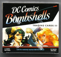 DC COMICS BOMBSHELLS SERIES 3 SEALED BOX OF TRADING CARDS