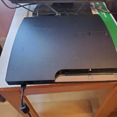 Ps3 slim Great condition One controller (needs new battery) Two games Hdmi cable Ac adapter Controll...