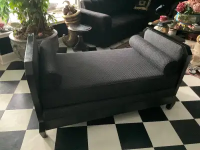 Art Deco Mid Century. Modern Drop Down Daybed Chaise Lounge, View more